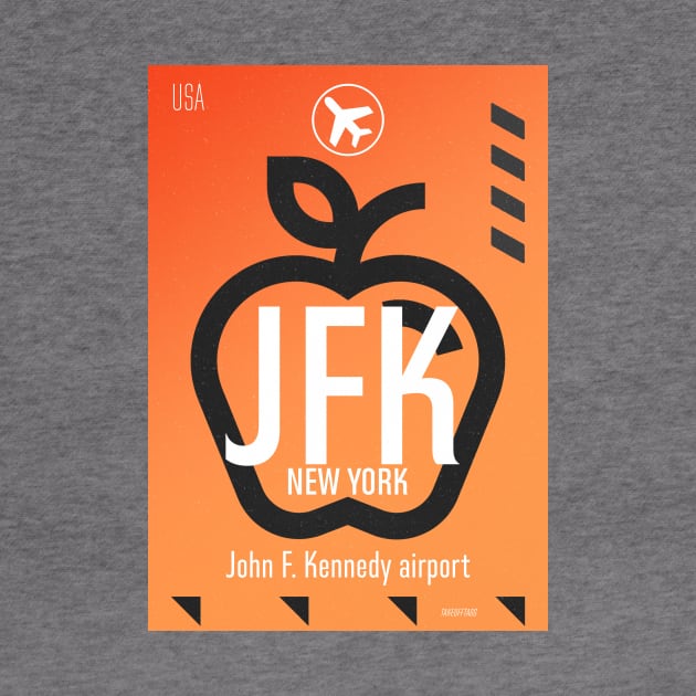 JFK airport orange by Woohoo